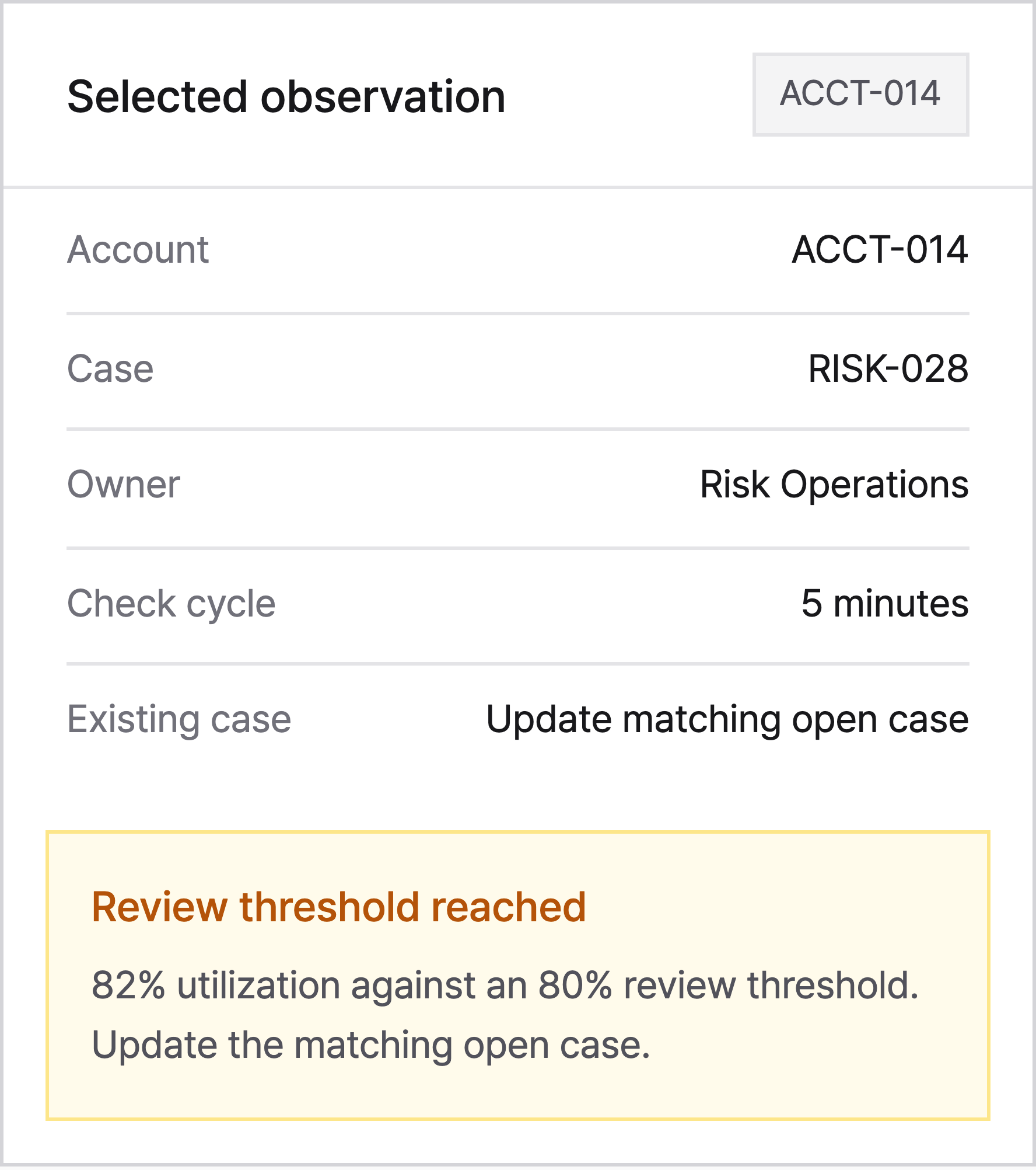 Case context in view