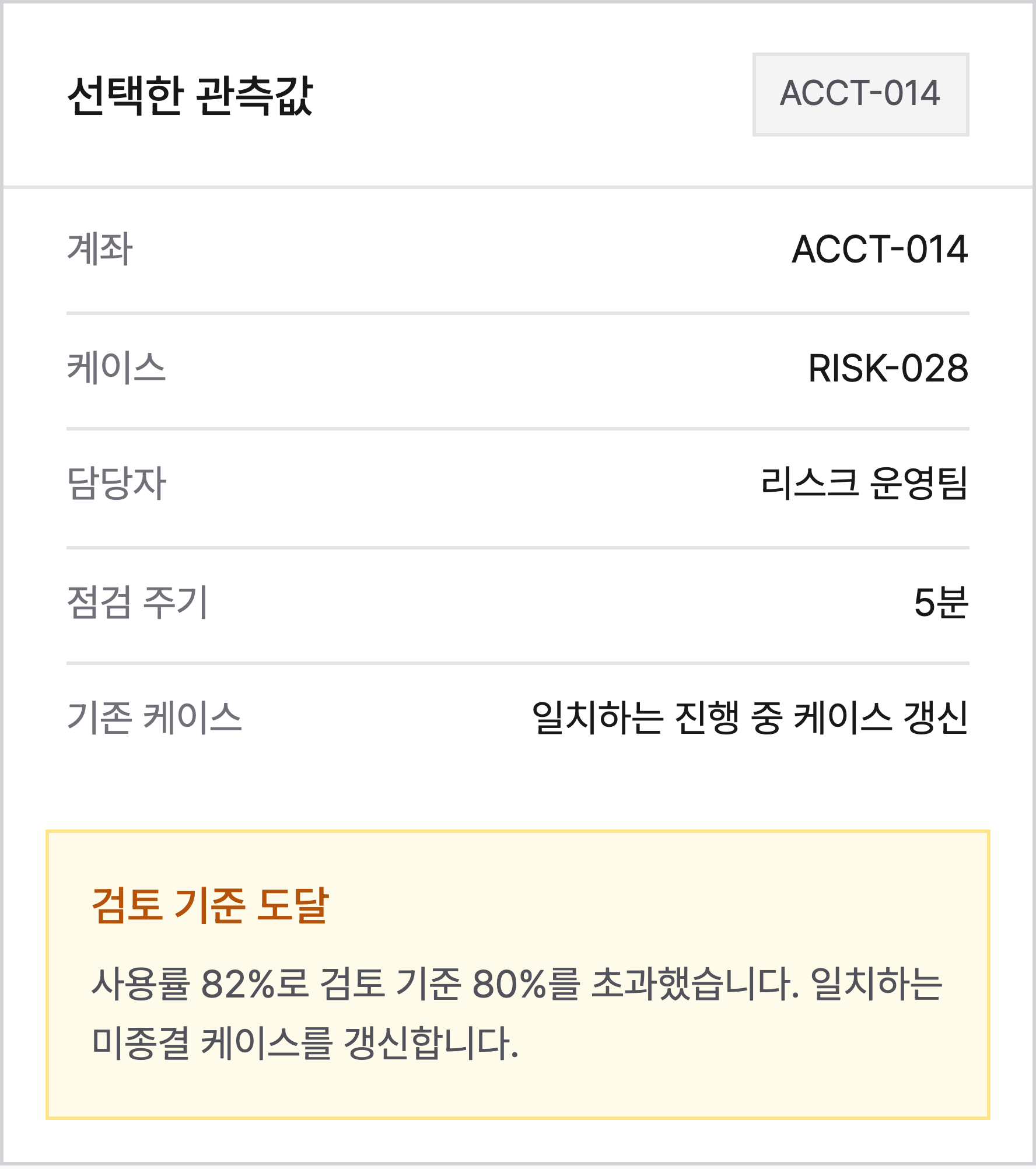 한눈에 보는 케이스 맥락